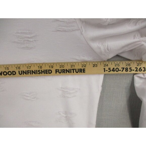 Carbon White Distressed Long-Sleeve Shirt Size - XXL - Picture 4 of 9